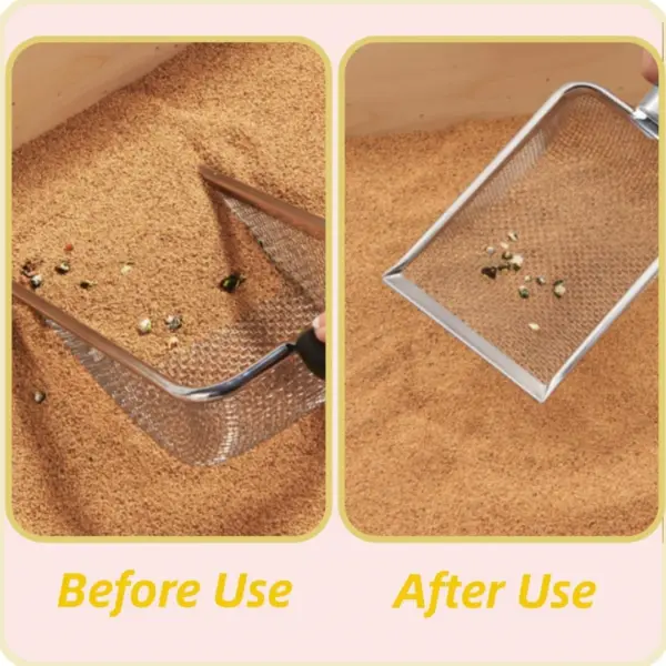 Stainless Steel Cat Litter Scoop with Ergonomic Handle - Image 6