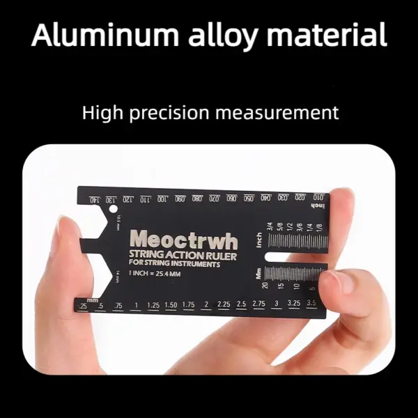 Aluminum Alloy Guitar and Bass Tuning Ruler - Image 3