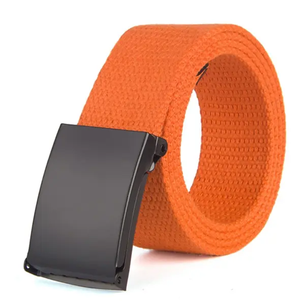 Unisex Nylon Canvas Casual Belt 120cm - Image 23