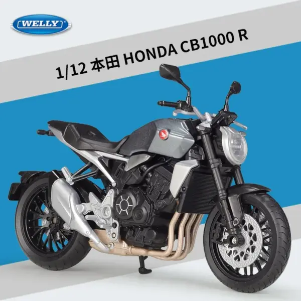 WELLY 1:12 Honda CB1000R Alloy Model Motorcycle - Image 7
