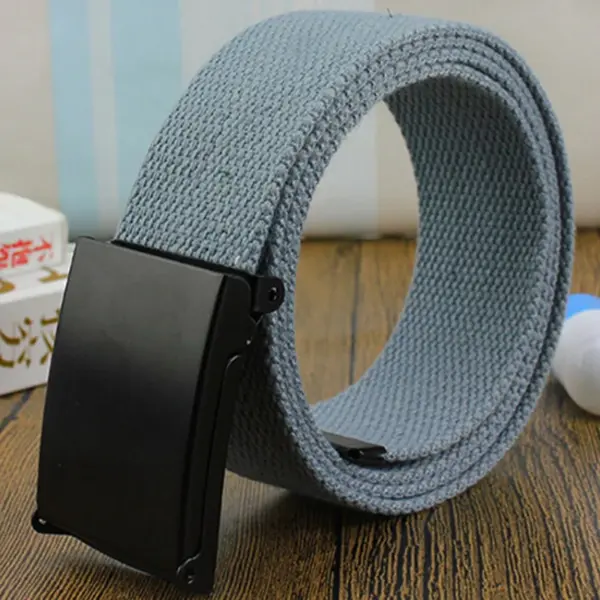 Unisex Nylon Canvas Casual Belt 120cm - Image 5