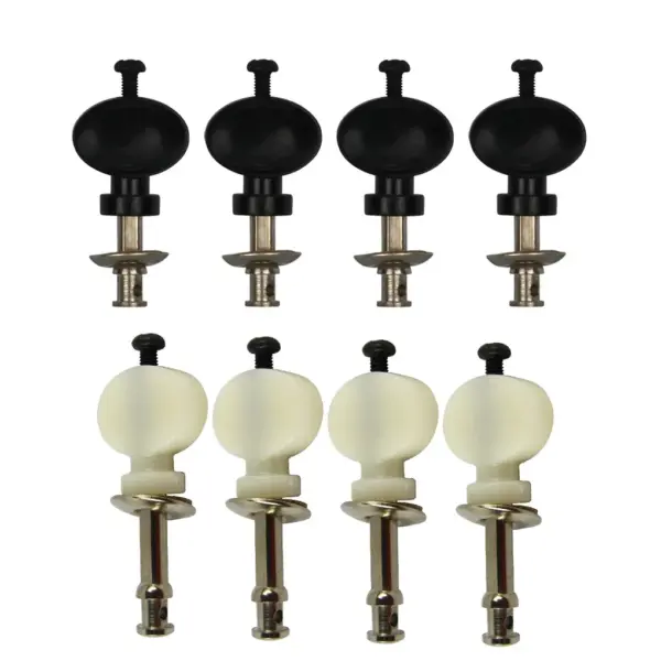 Set of 4 Ukulele Tuning Pegs in Black/White - Image 2