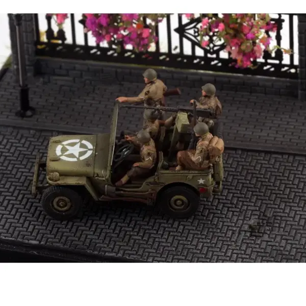 1:72 Scale Model Set of 5 American Soldiers - Image 6