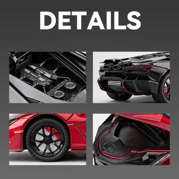 1:24 Lamborghini Revuelto Diecast Toy Car - Image 5