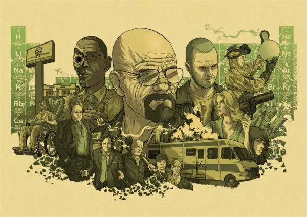 Breaking Bad Retro Canvas Wall Art Poster - Image 12