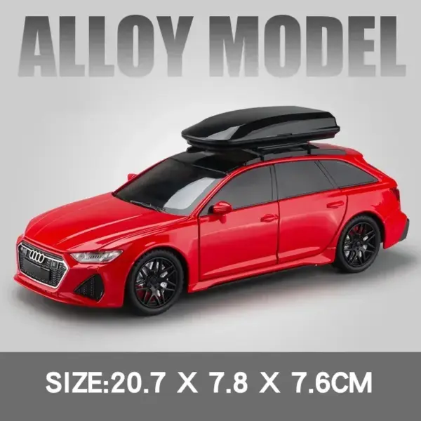 1:24 Audi RS6 Diecast Model Car with Sound - Image 12