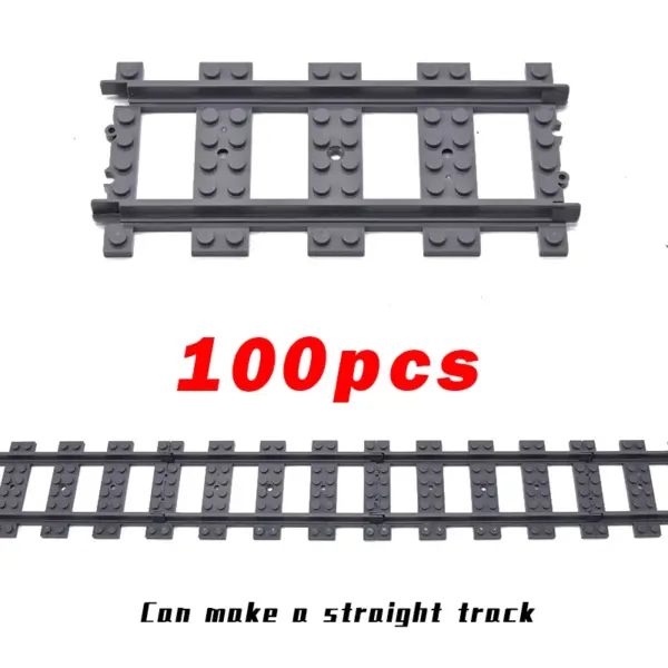 Flexible Building Block Train Tracks Set - Image 32