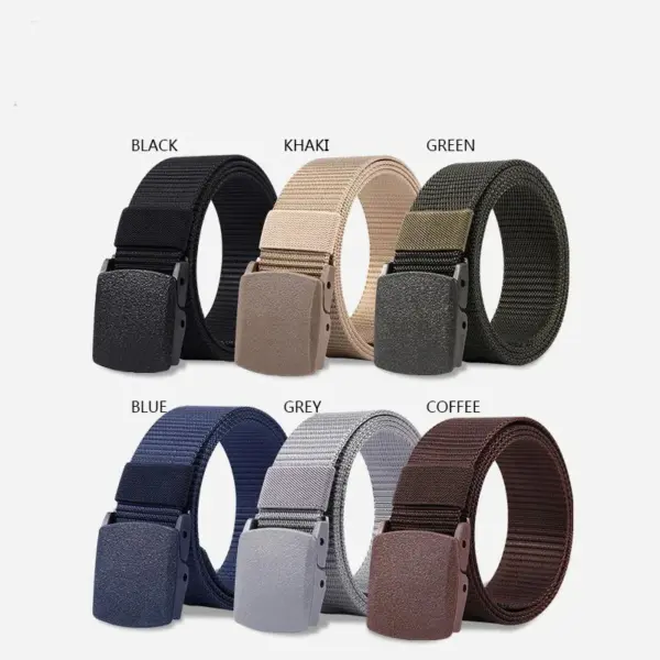 Nylon Tactical Belt for Men, Casual Style