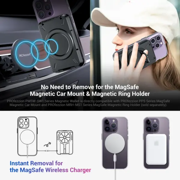 Magnetic Wallet with RFID for iPhone 11-15 - Image 5