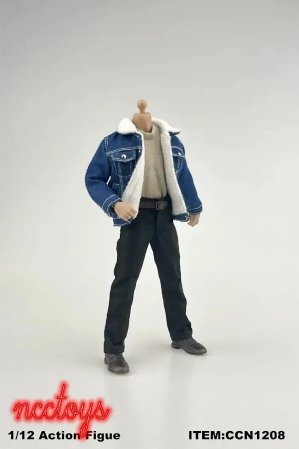 1/12 Male Soldier Denim Jacket and Pants Set - Image 3