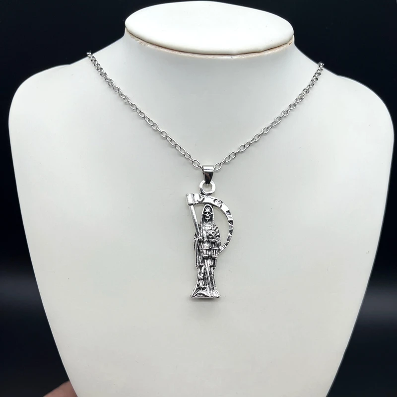 Grim Reaper Pendant Necklace in Zinc Alloy 2 Grim Reaper Pendant Necklace in Zinc Alloy - Image 2