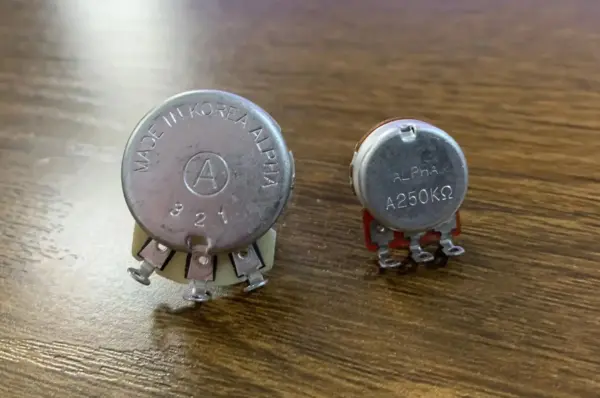 Alpha Brass Shaft Potentiometer for Guitars - Image 2