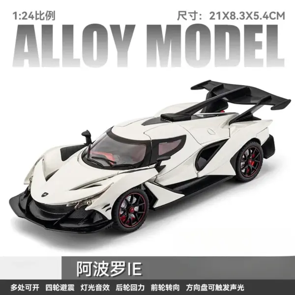 1:24 Scale Apollo IE Diecast Toy Car Model - Image 8