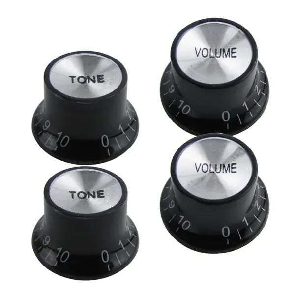 4pcs Vintage Black LP Guitar Tone Volume Knobs - Image 2