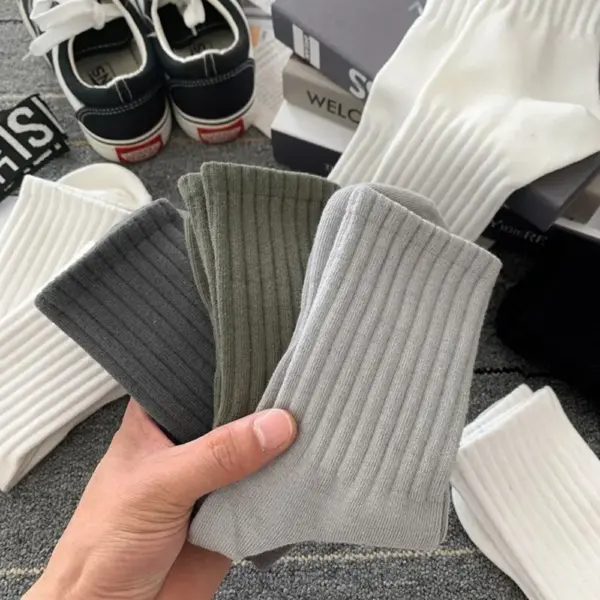5 Pairs Mid Tube Sports Socks for Men - Image 4
