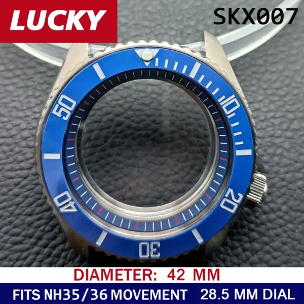 42mm Stainless Steel Watch Case for NH35/NH36 - Image 16