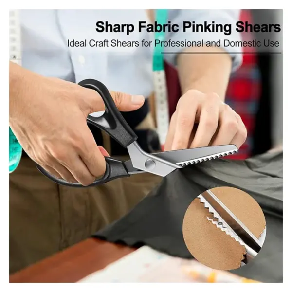 Serrated Edge Stainless Steel Zig Zag Scissors - Image 4