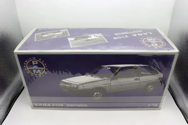 1/18 Scale White Lada 2108 Samara Model Car - Image 6