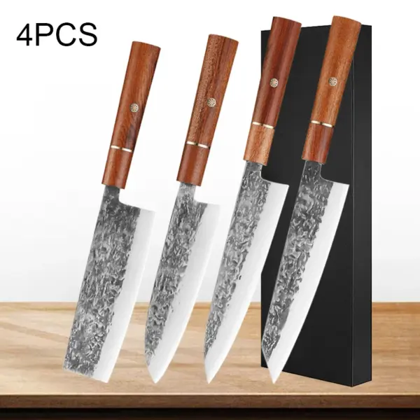 Professional Chef Knife Set with Wooden Handle - Image 12