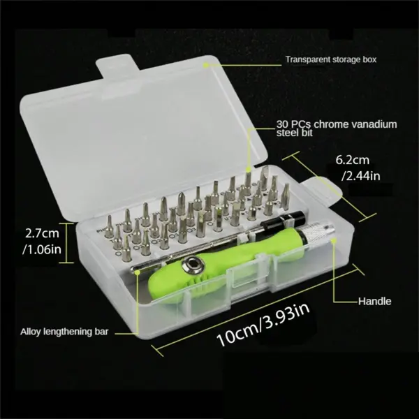 32-in-1 Precision Screwdriver Set with Bits - Image 4