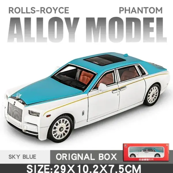 1:18 Rolls Royce Phantom Diecast Model Car - Image 7