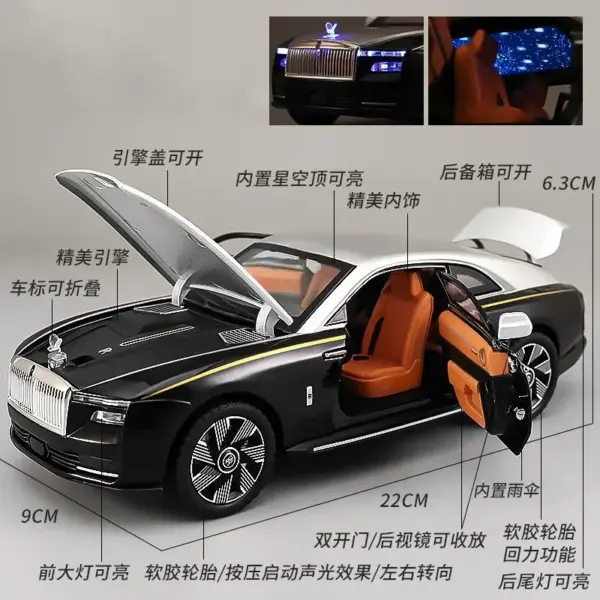 1:24 Rolls Royce Spectre Alloy Car Model - Image 6