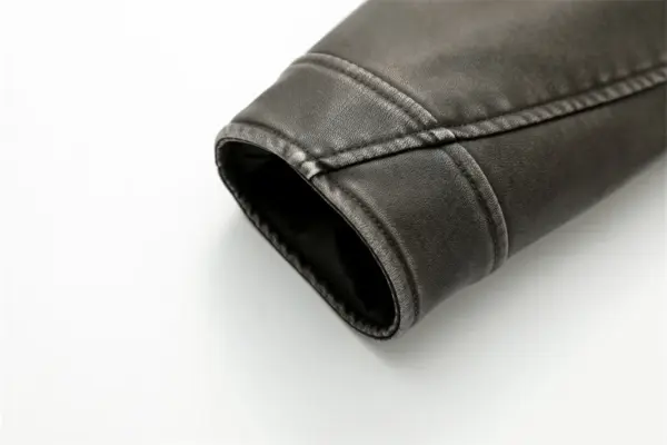 Women's Vintage Style Faux Leather Jacket - Image 5