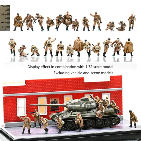 1/72 Scale WWII Soviet Infantry Set of 12