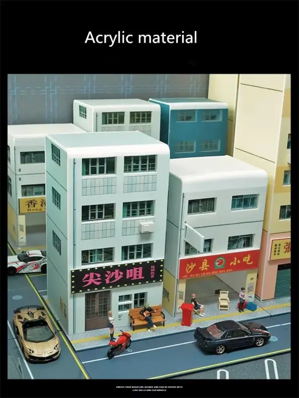 1/64 Scale Miniature City Scene Model Building - Image 3