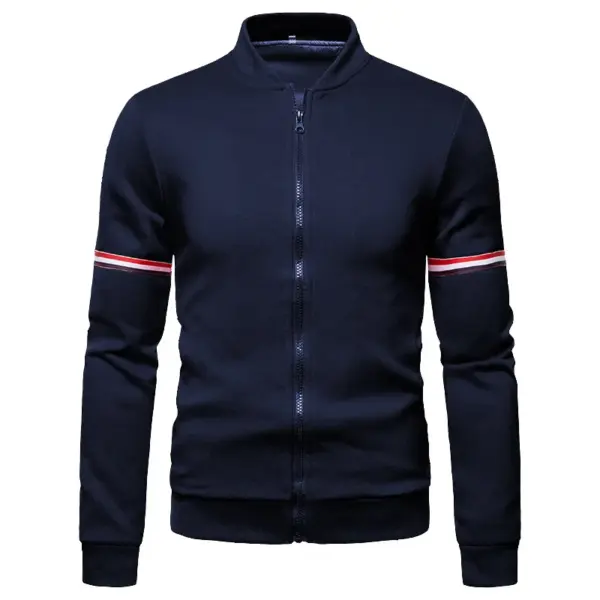 Men's Windproof Baseball Jacket 4XL - Image 4