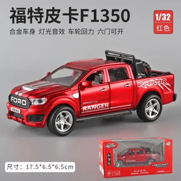 1:32 Scale Ford Raptor Diecast Model Car - Image 9