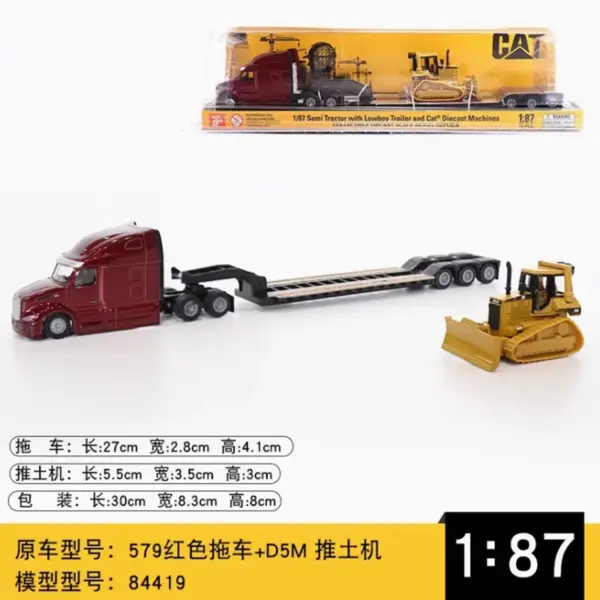 1:87 Kenworth T880s CAT CT681 Alloy Truck Model - Image 11