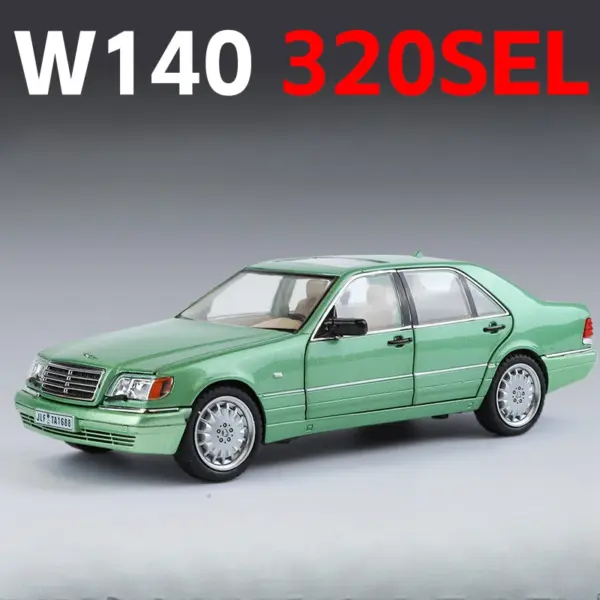 1/24 Alloy W140 320 SEL Diecast Model Car - Image 9