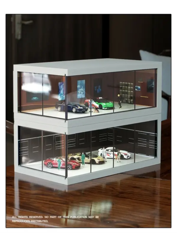 1/64 Scale Parking Lot Display Box with Light - Image 3