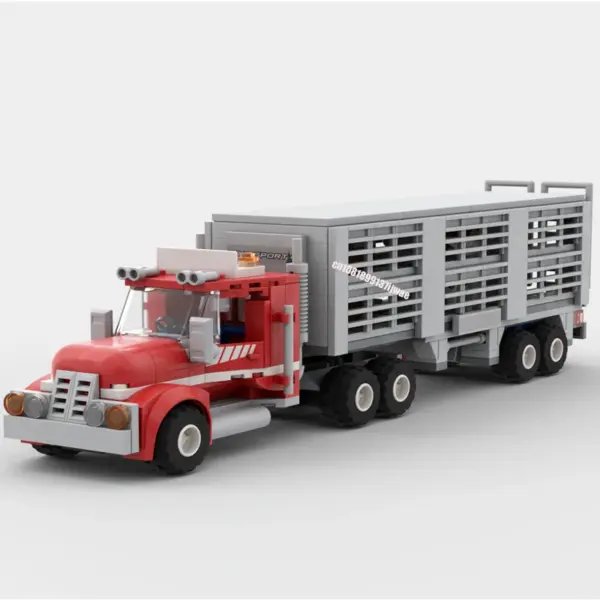 382PCS Transport Cattle Hauler Building Block Set - Image 2