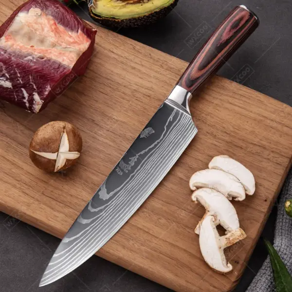 Professional Stainless Steel Japanese Cleaver Knife - Image 4