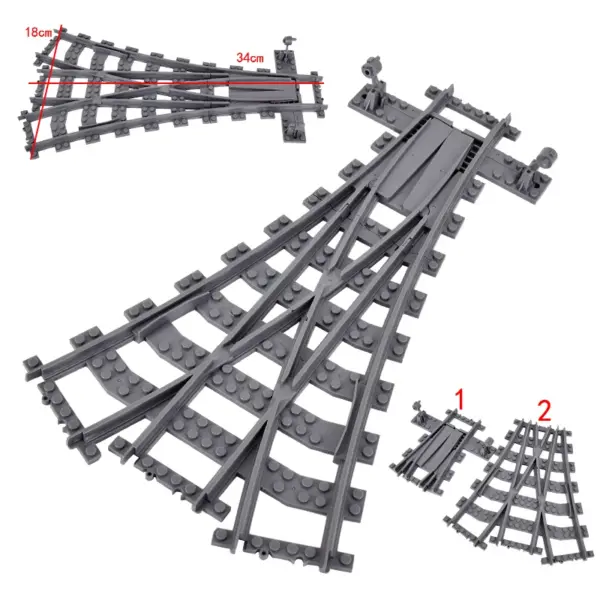 Flexible Building Block Train Tracks Set - Image 56