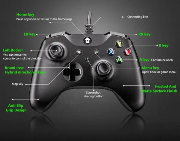 2M Wired Gamepad for PS3, Switch, PC - Image 5