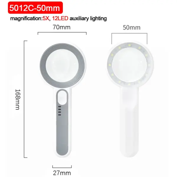 Rechargeable Handheld Magnifier with LED Light - Image 9