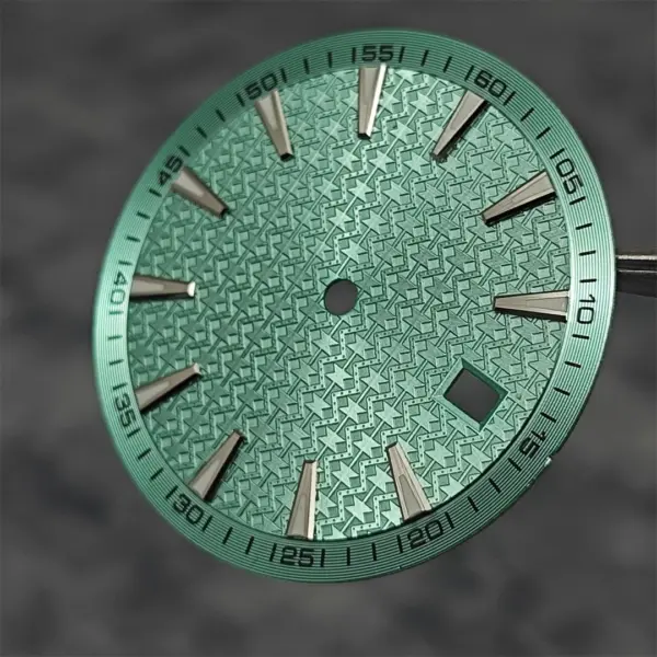 33.5mm Green Luminous Watch Dial for NH35/NH36 - Image 9