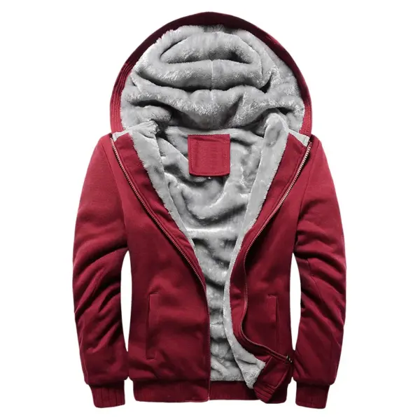 Men's Black Hooded Jacket Casual Sportswear - Image 15