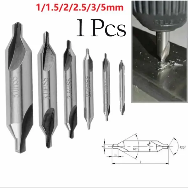 HSS Double End Center Drill Bit Set 1-6mm - Image 3