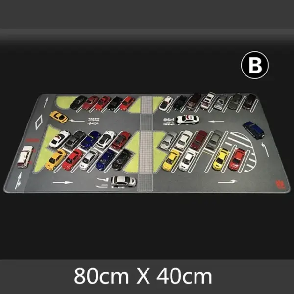 1:64 Scale Parking Lot Scene Mat 80x55cm - Image 25