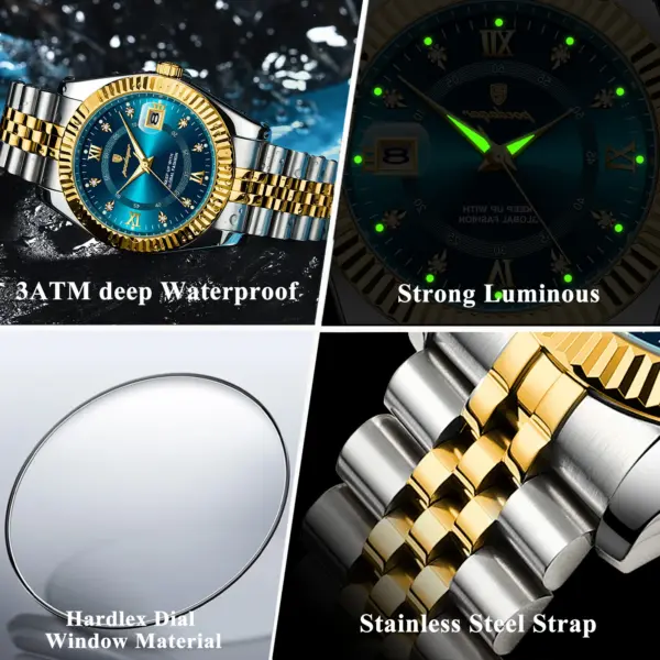 Men's Waterproof Luminous Quartz Wrist Watch - Image 4