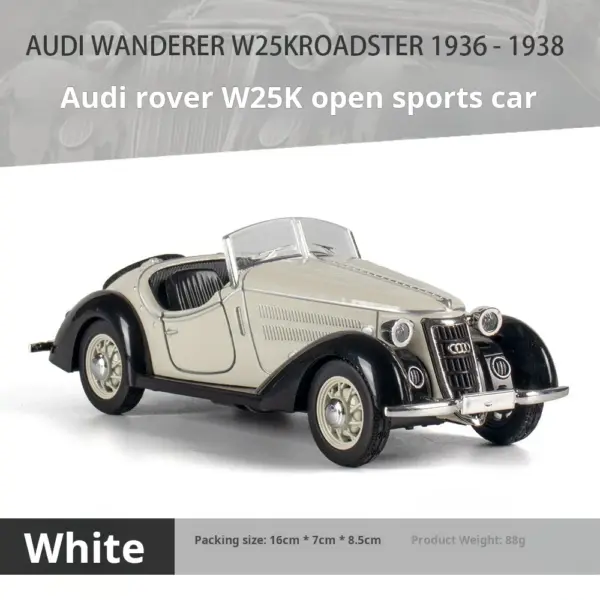 1:32 Scale Audi Classic Pull Back Toy Car - Image 5
