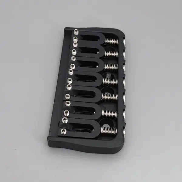 7-String Fixed Black Guitar Bridge Accessory - Image 3