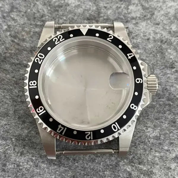 39.5mm Stainless Steel Retro Watch Case - Image 24