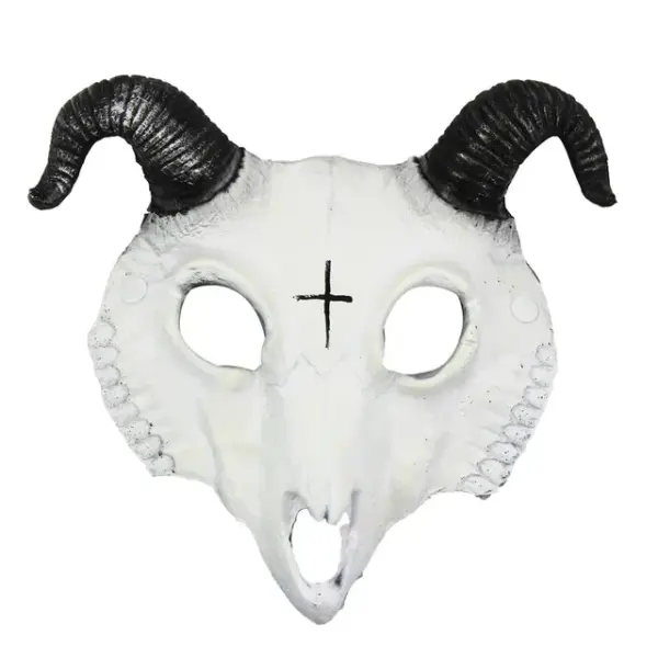 Goat Skull Horn Mask for Halloween Cosplay - Image 9