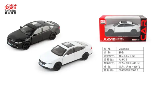 1:32 Scale Honda Accord Diecast Model Car - Image 6