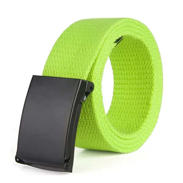Unisex Nylon Canvas Casual Belt 120cm - Image 20